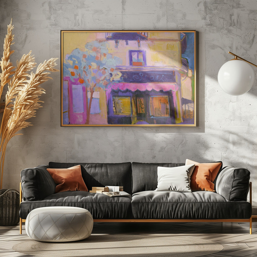 Livlig kafémiljö | Poster