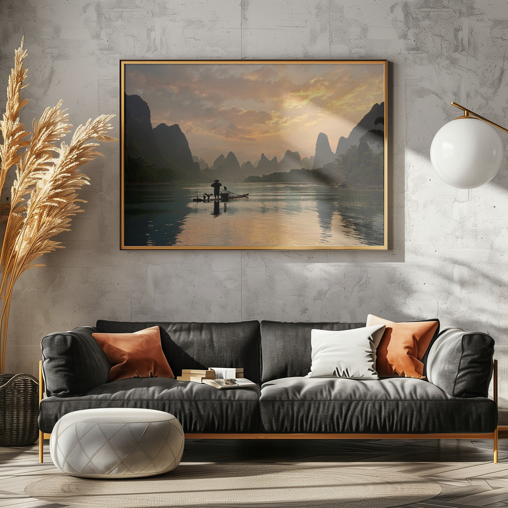 Den Gyldne Li-flod | Plakater - Kunsttryk