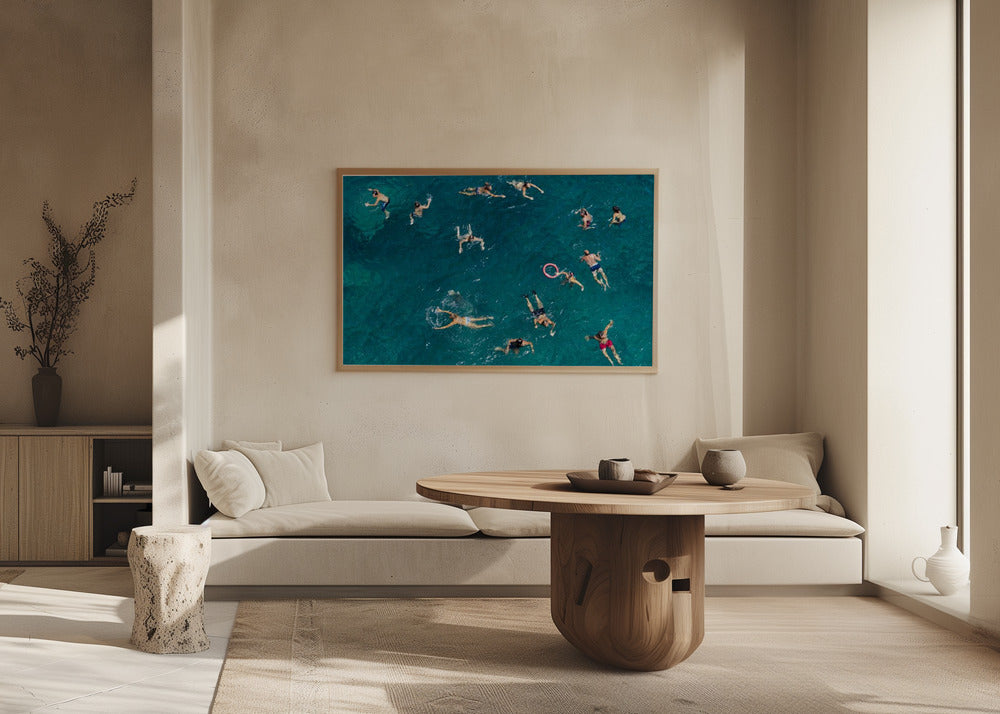 Nage en eau bleue | Posters - Affiche Artistique
