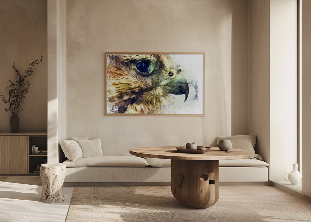 Animal Bird Kestrel Watercolor Animal Art | Poster