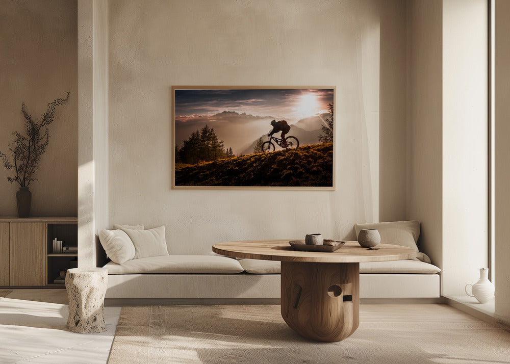 L'ora d'oro in bici | Poster - Stampe d’Arte