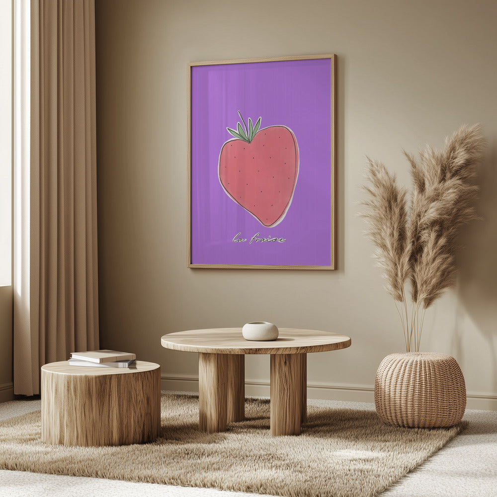 Stylized Strawberry Delight | Poster