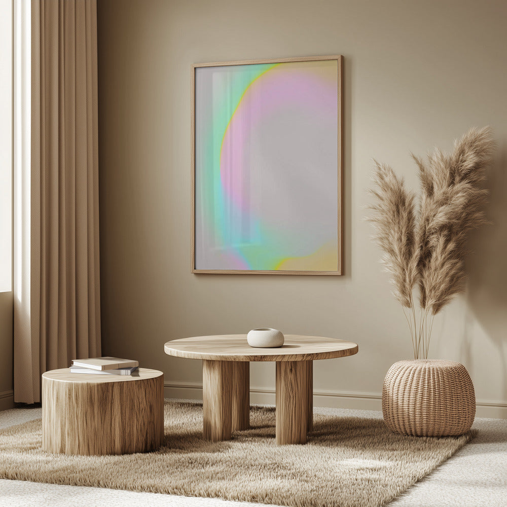 Pastel Glow Curve | Poster