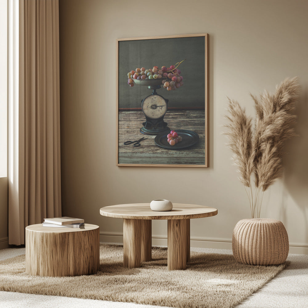 Still Life with Grapes on Scale | Poster