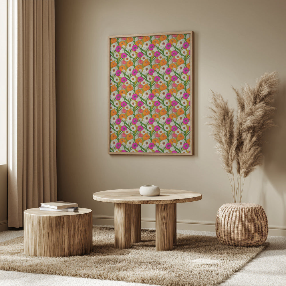 Blommig harmoni-täcke | Poster