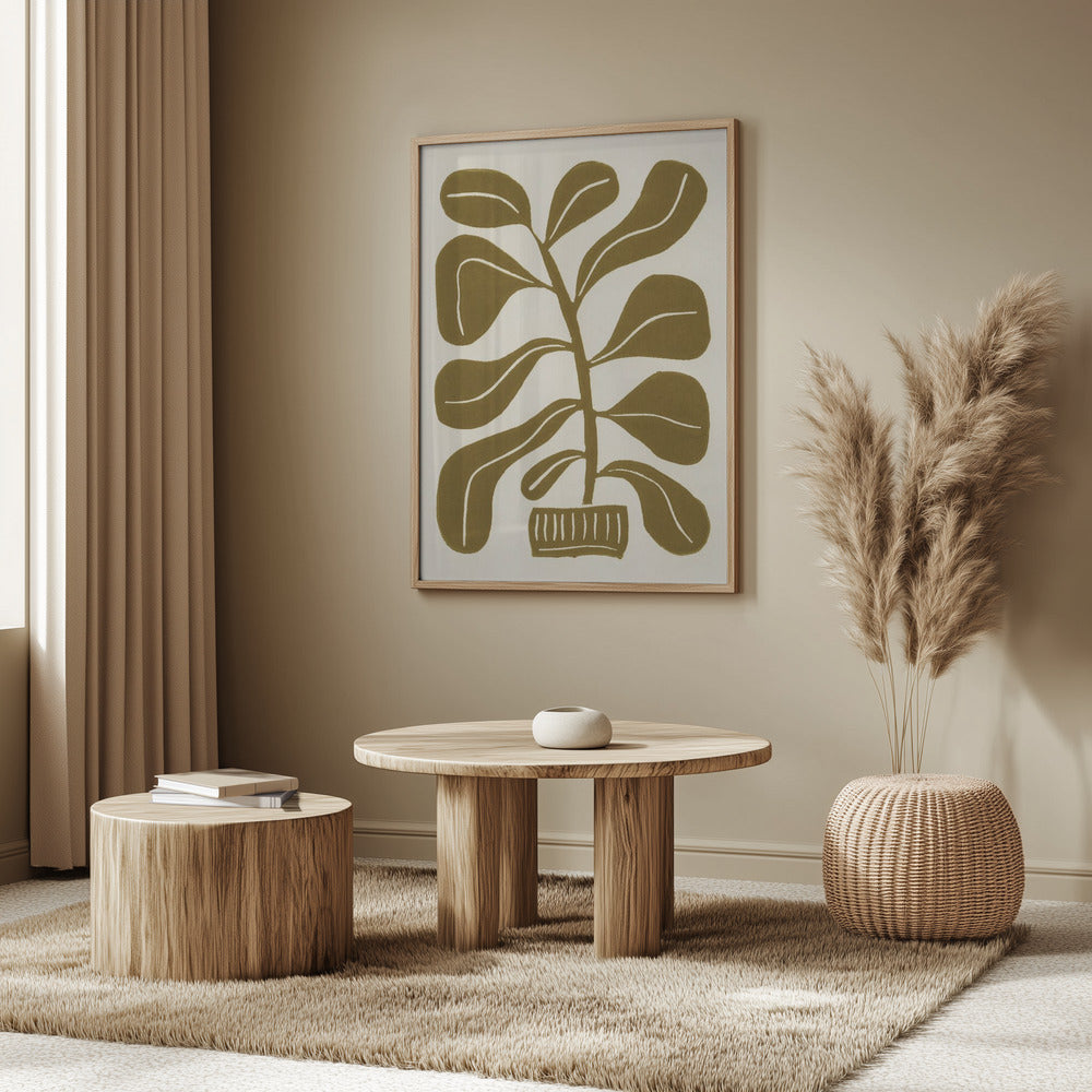 Linogravure Plante d'intérieur #2 | Posters - Affiche Artistique