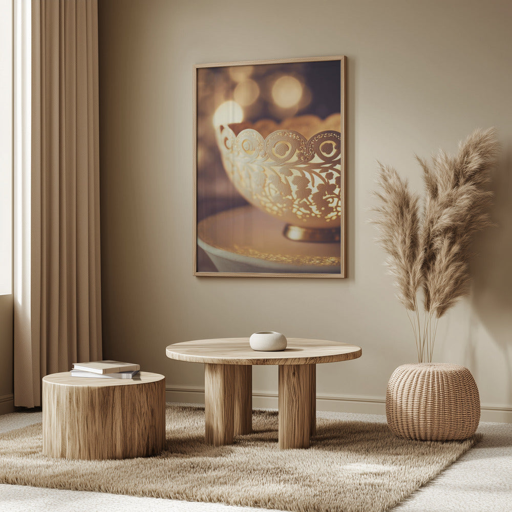 Golden Lace Glow | Poster