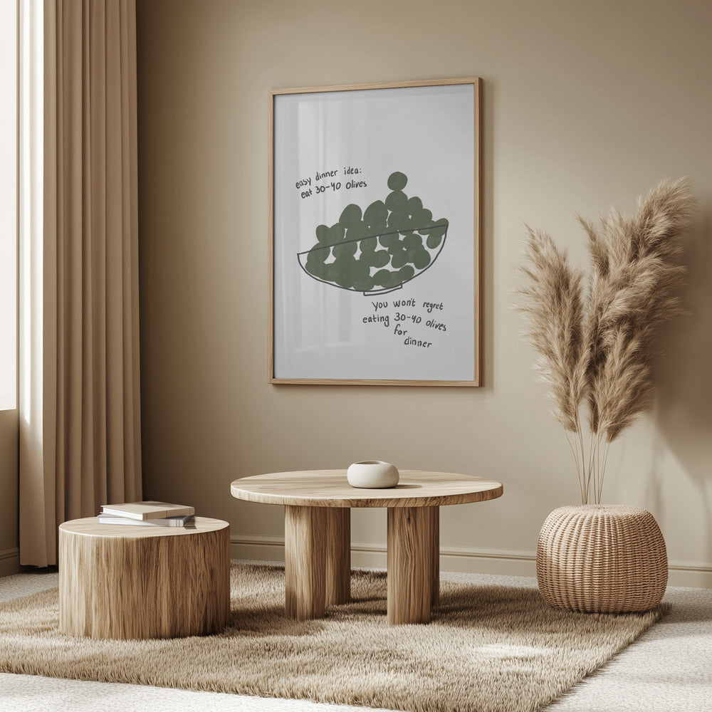 Olive Dinner Delight | Poster