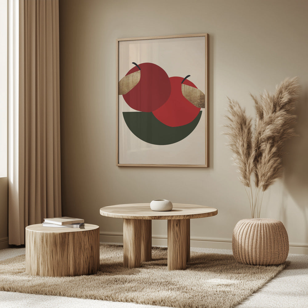 Dos manzanas rojas | Posters - Impresiones de Arte