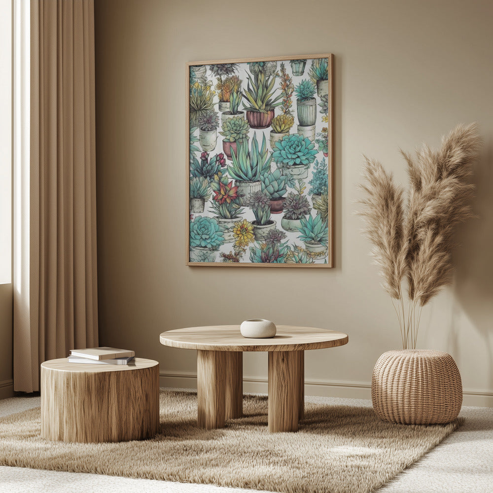 Succulents and cactus 14 POTTED FLORALS | Poster