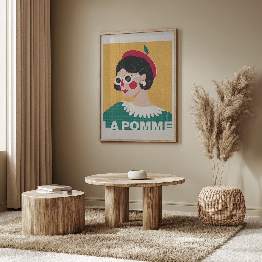 Das französische Modeporträt von Apple | Poster - Kunstdruck