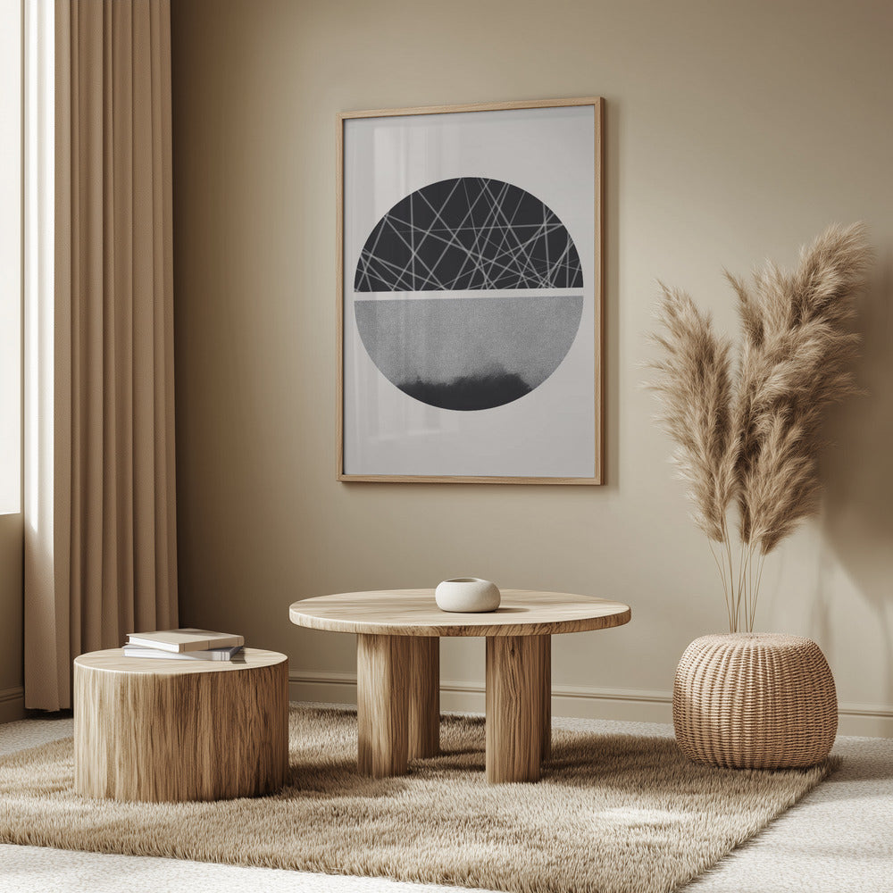 Black and White Sphere | Poster
