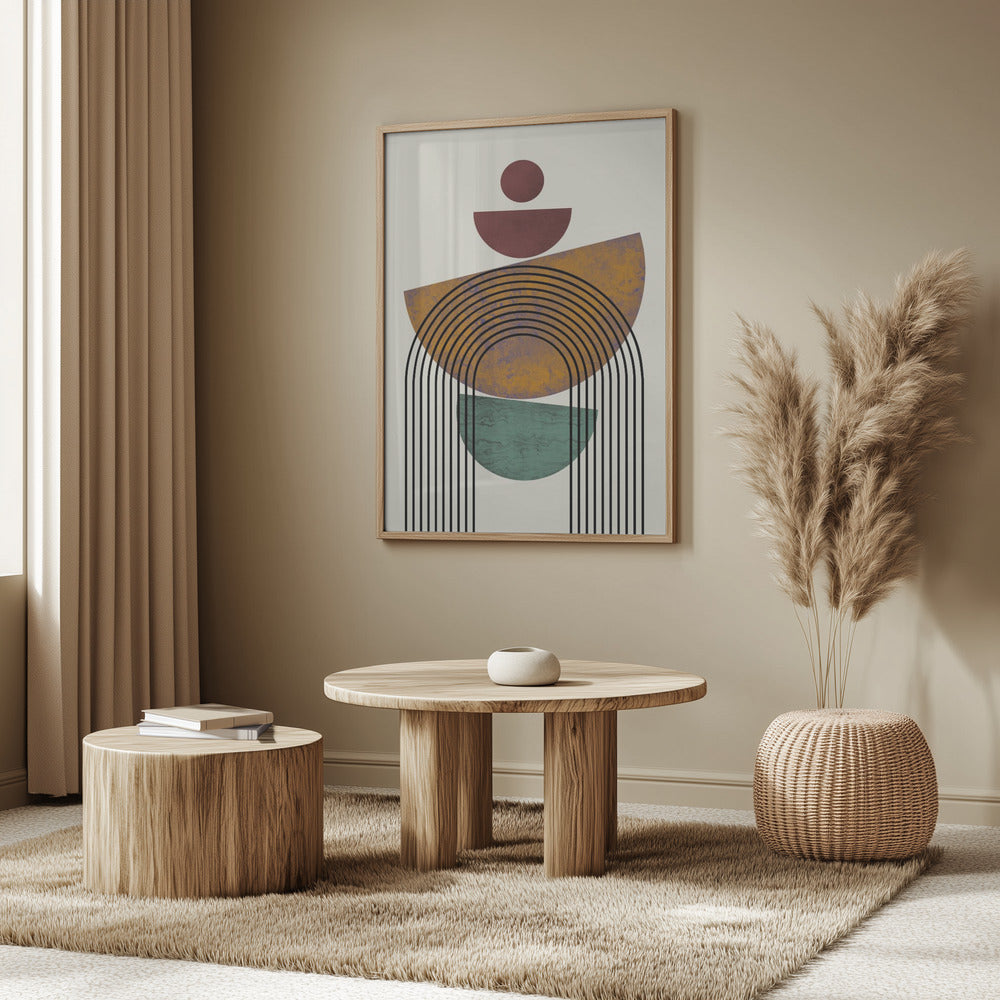 Textured Mid Century Composition | Poster