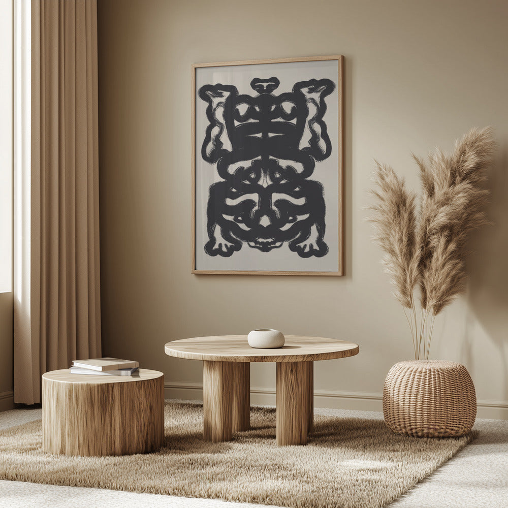 Symmetrical Black Pattern | Poster
