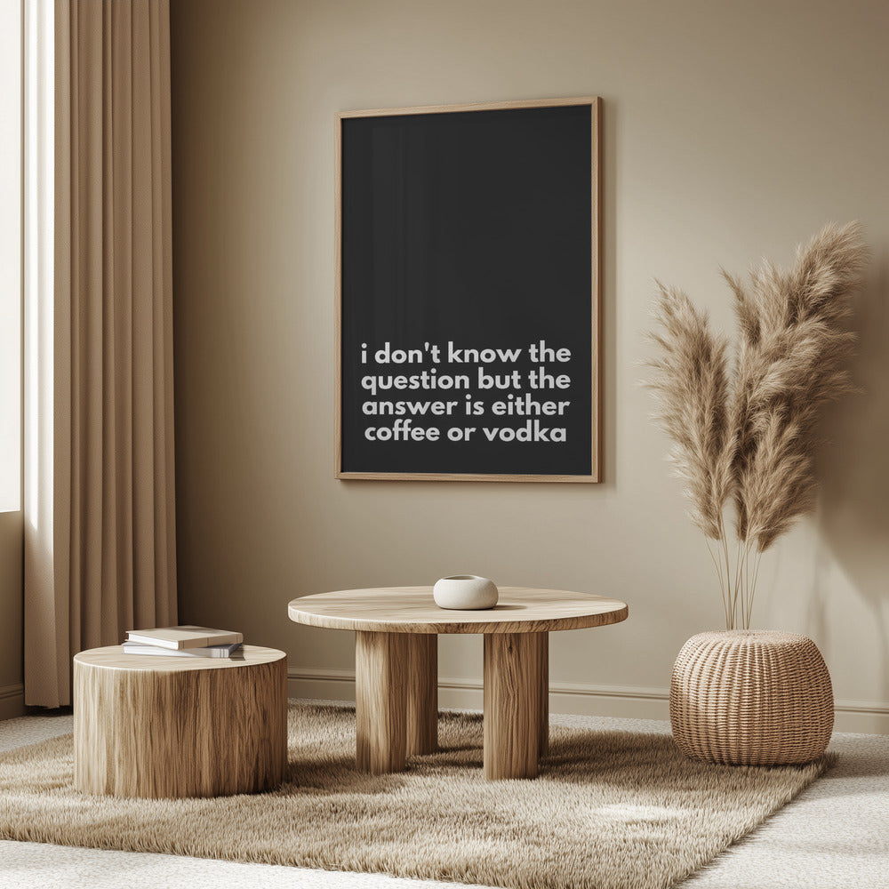 Coffee or Vodka Dilemma | Poster