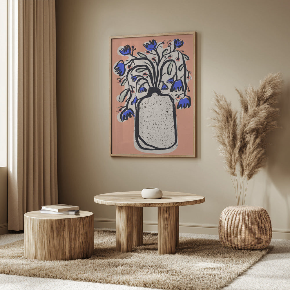 Härlig blombukett (persika) | Poster