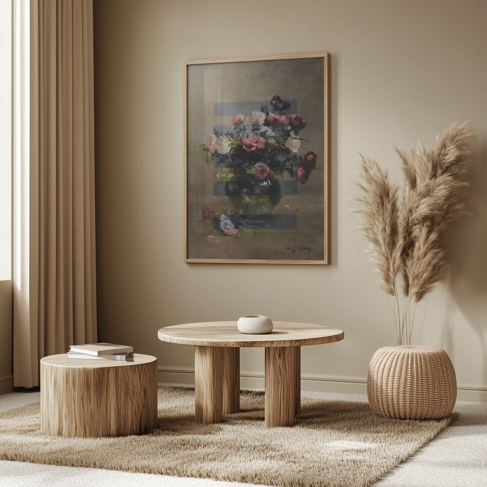 Bouquet of Vintage Oil Painting Flowers, Collage | Poster