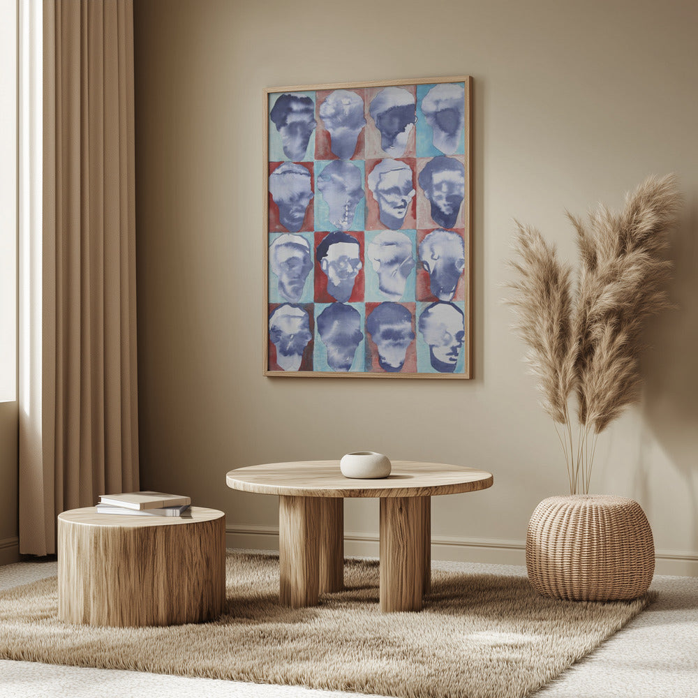 Aldo Red Blue 4x4 | Poster