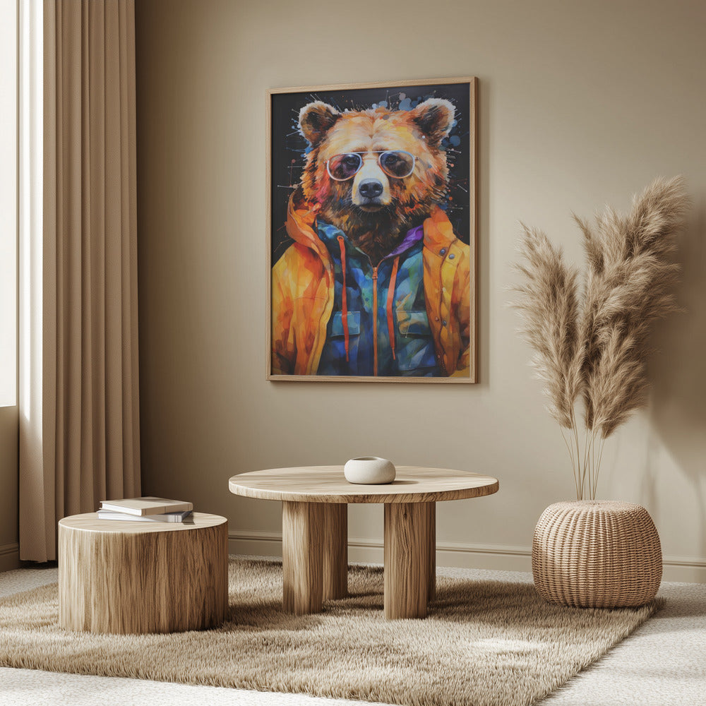 Bear Watercolor Animal Art | Poster