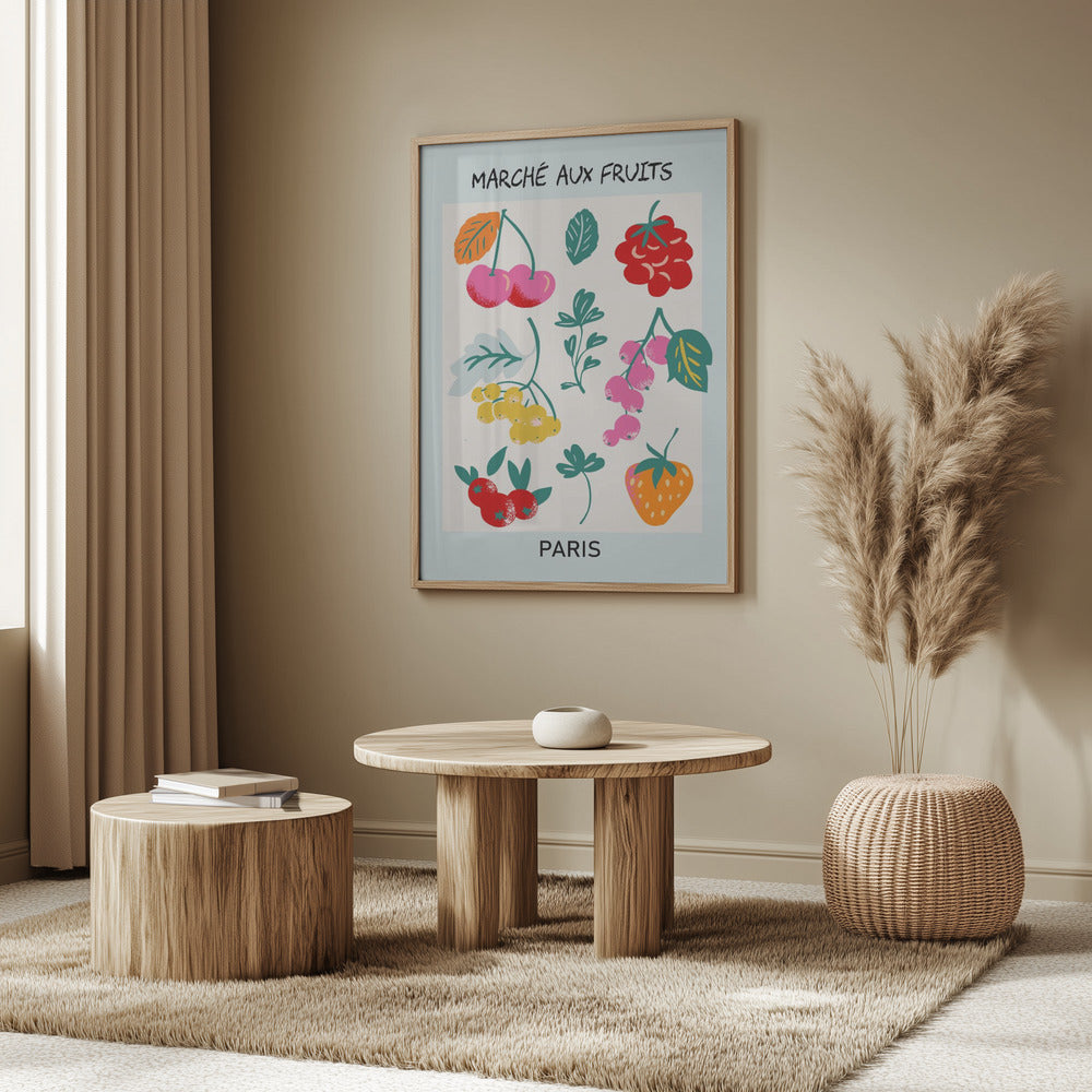 Fruit Market Paris | Poster