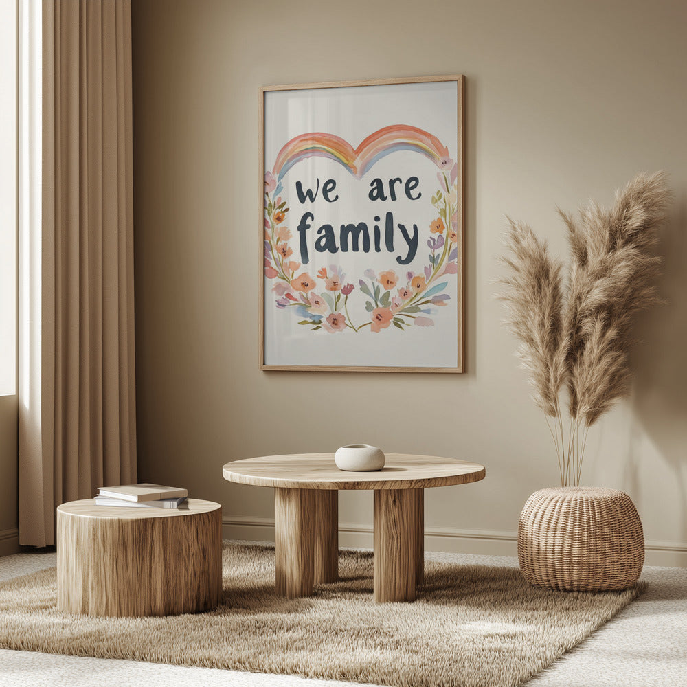 Somos familia (floral no 02) | Posters - Impresiones de Arte
