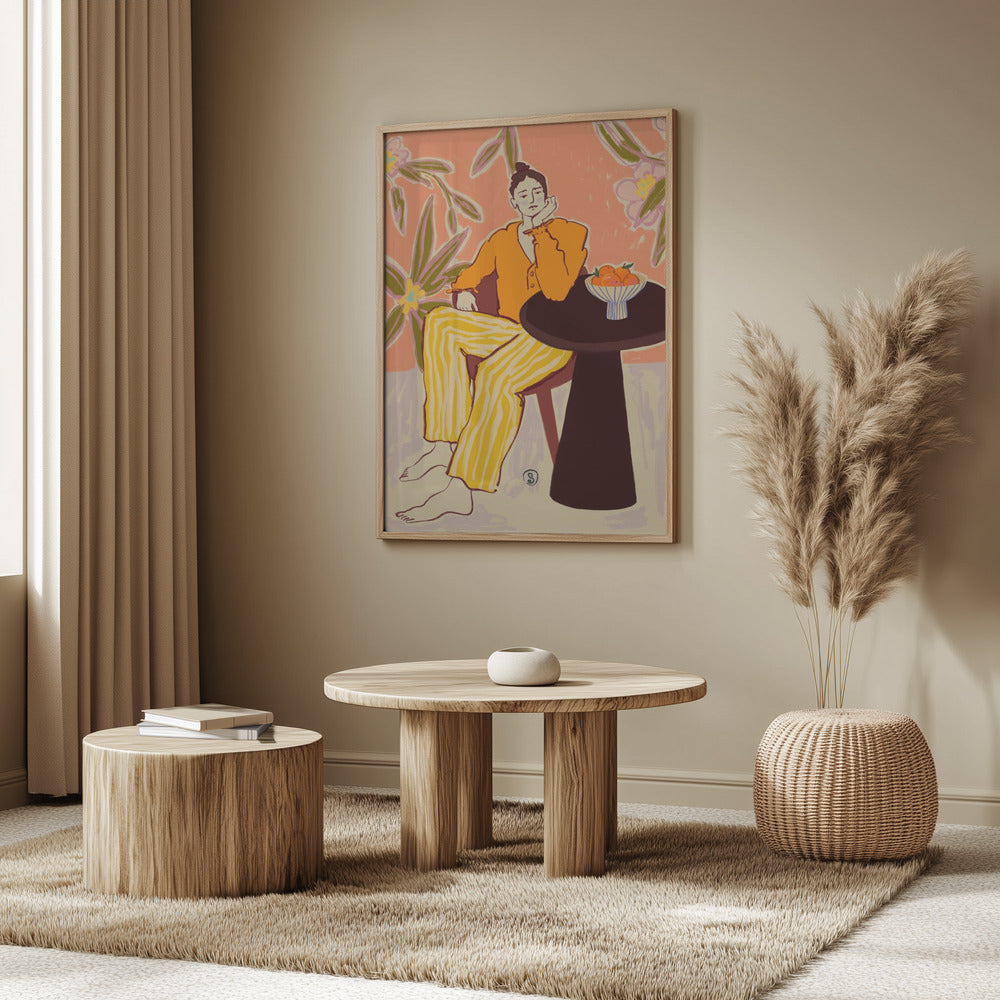Woman With Oranges | Poster