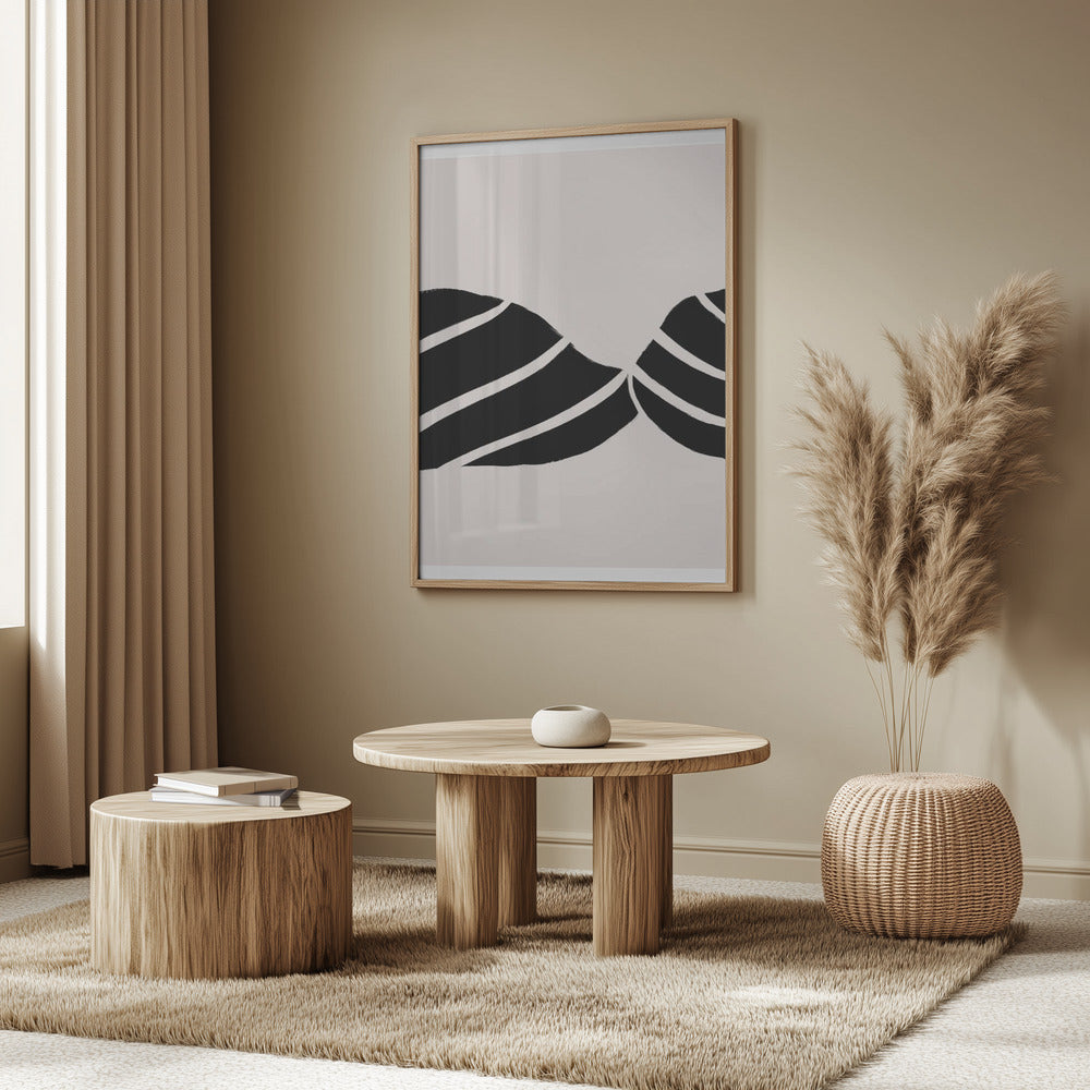 Curved Stripes Dance | Poster