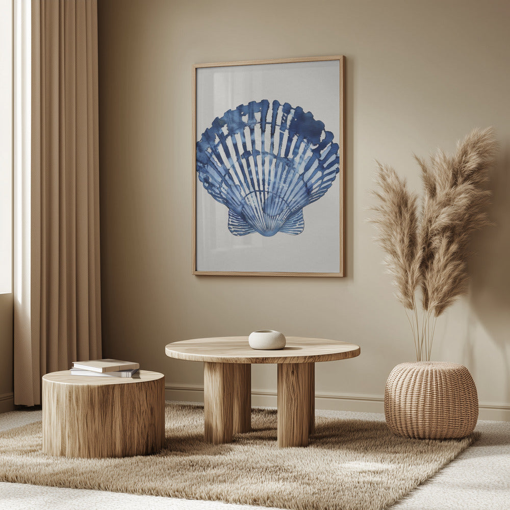 Indigo Seashell | Poster