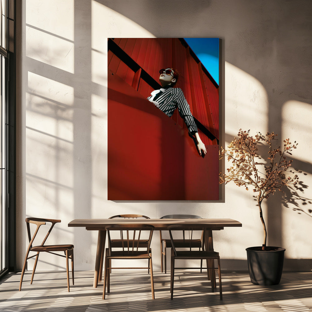 Contre le ciel rouge | Tableaux sur Toile