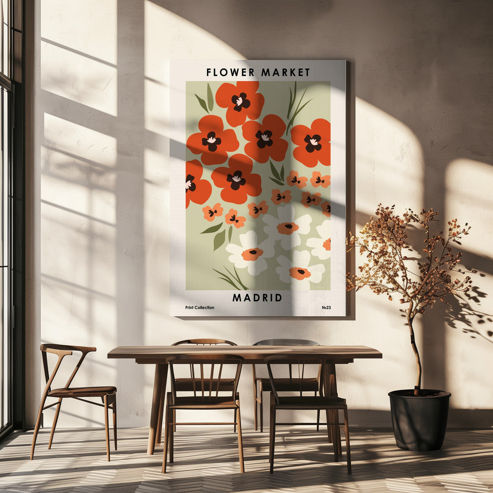 Marché aux fleurs de Madrid | Tableaux sur Toile