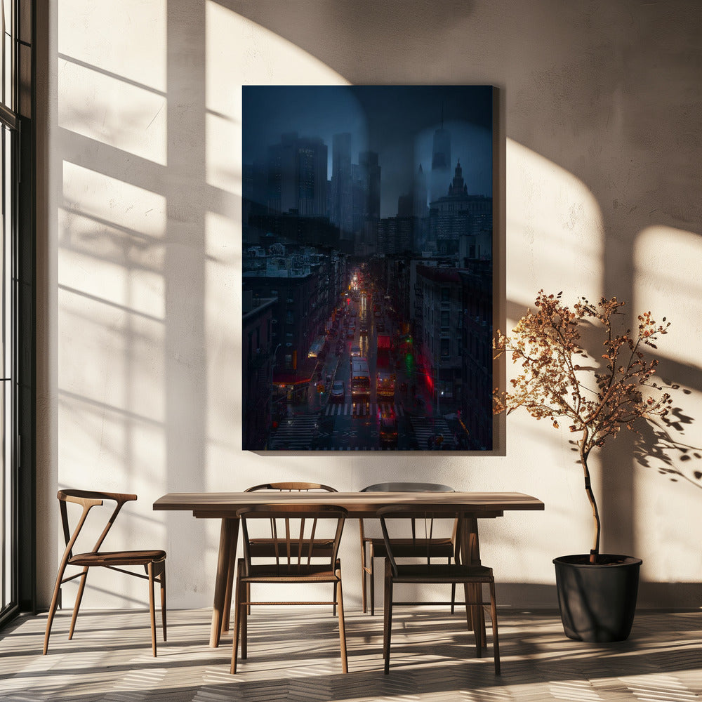 Regenachtig Chinatown | Canvasprints