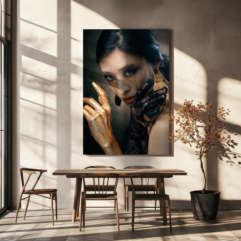 Goldene Hand | Leinwand-Bilder