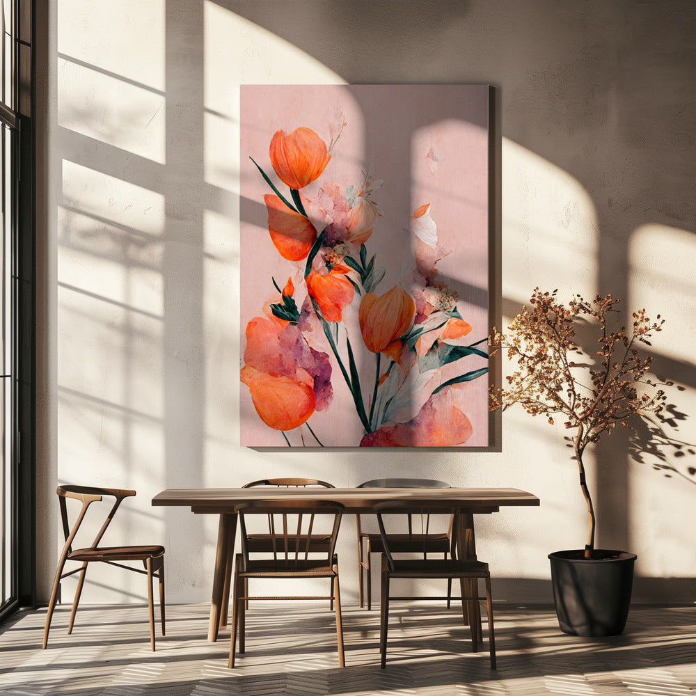 Orange Tulpen | Leinwand-Bilder