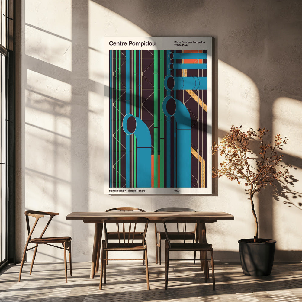 Pompidou | Lærredsbilleder