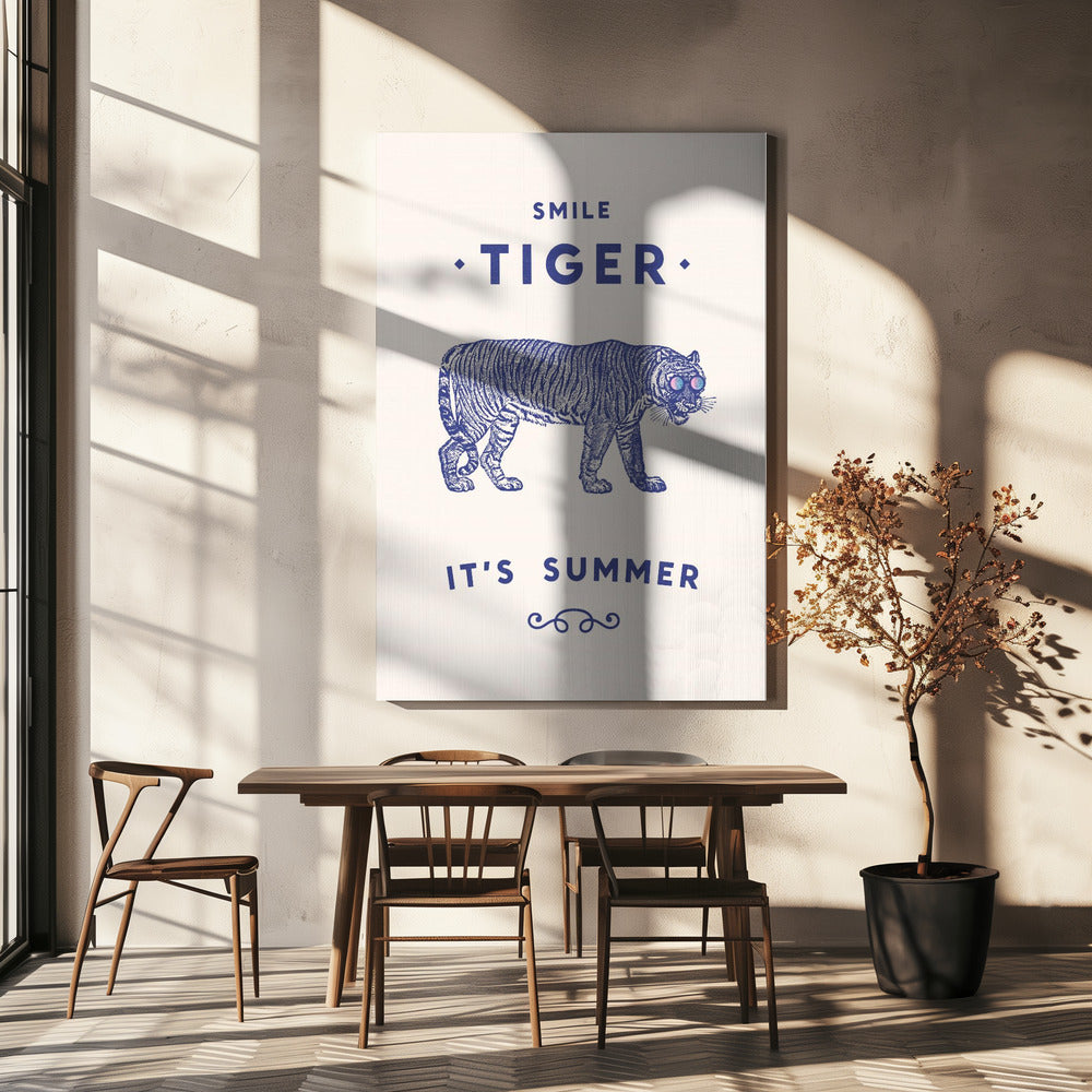 Leende Tiger | Canvas
