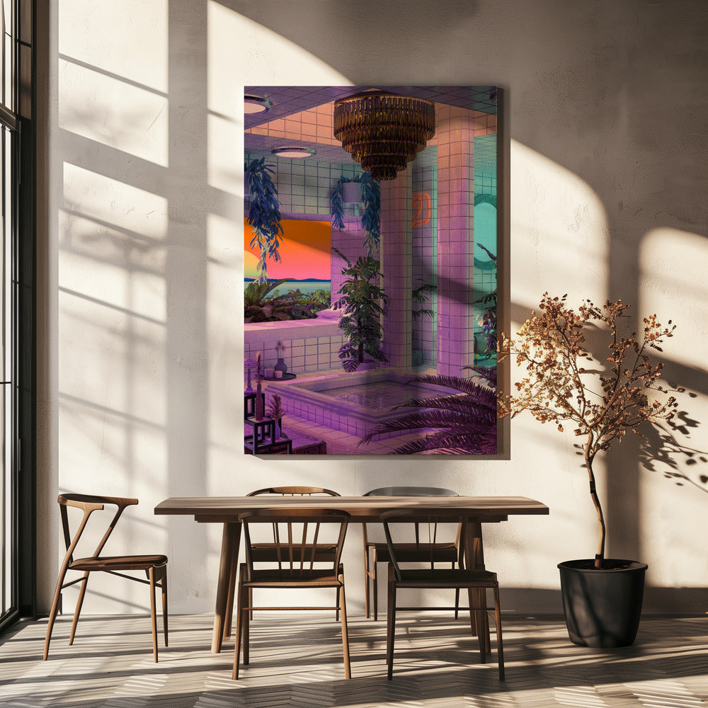 Vaporwave-Pool | Leinwand-Bilder