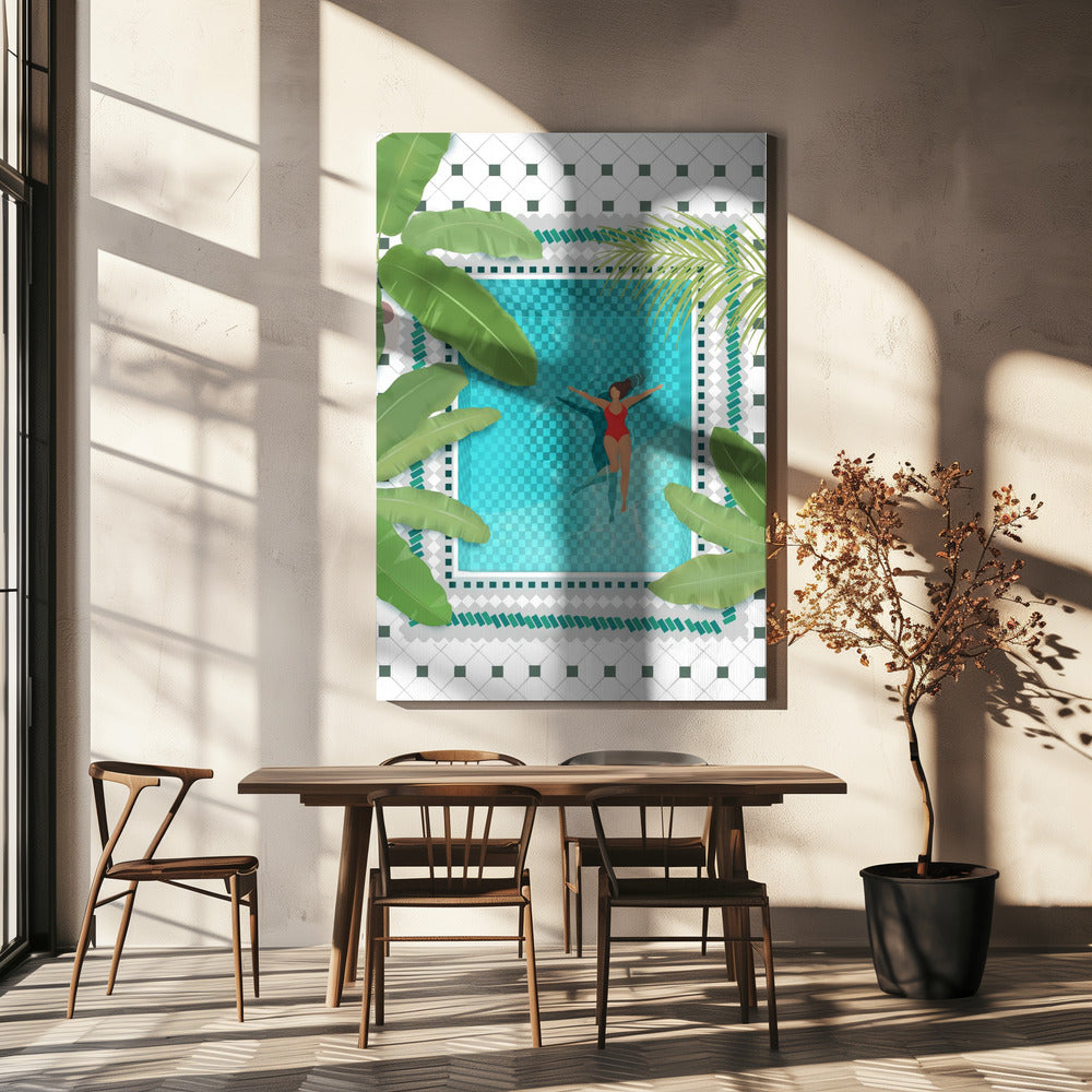 Riad-Pool | Leinwand-Bilder