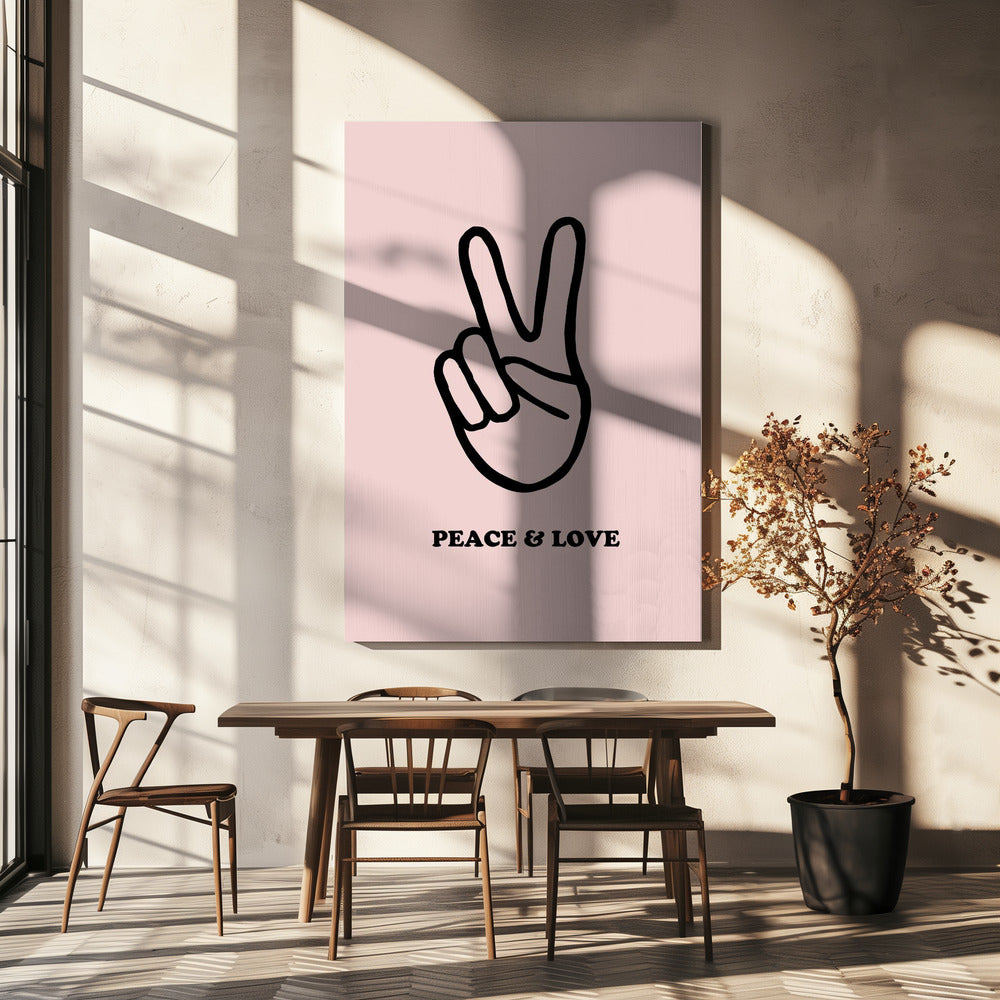 Pace e amore | Stampe su Tela