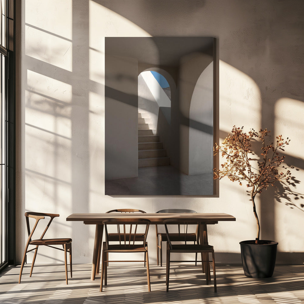 Trappa till havsutsikt | Canvas