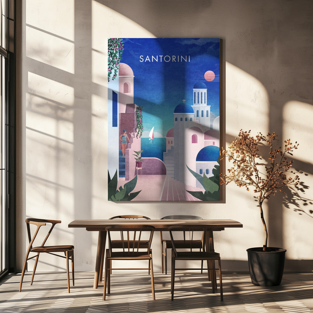 Santorini-tekst.png | Lerretsbilder