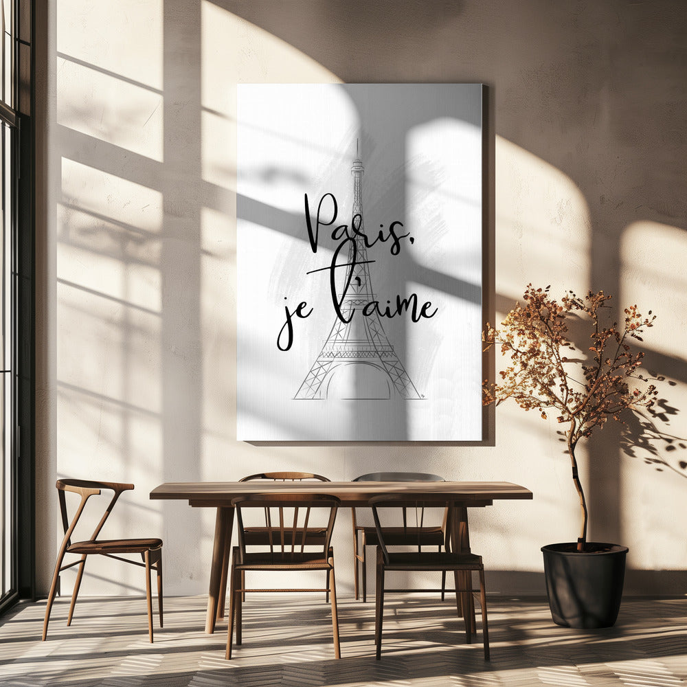Croquis de l'amour à Paris | Tableaux sur Toile