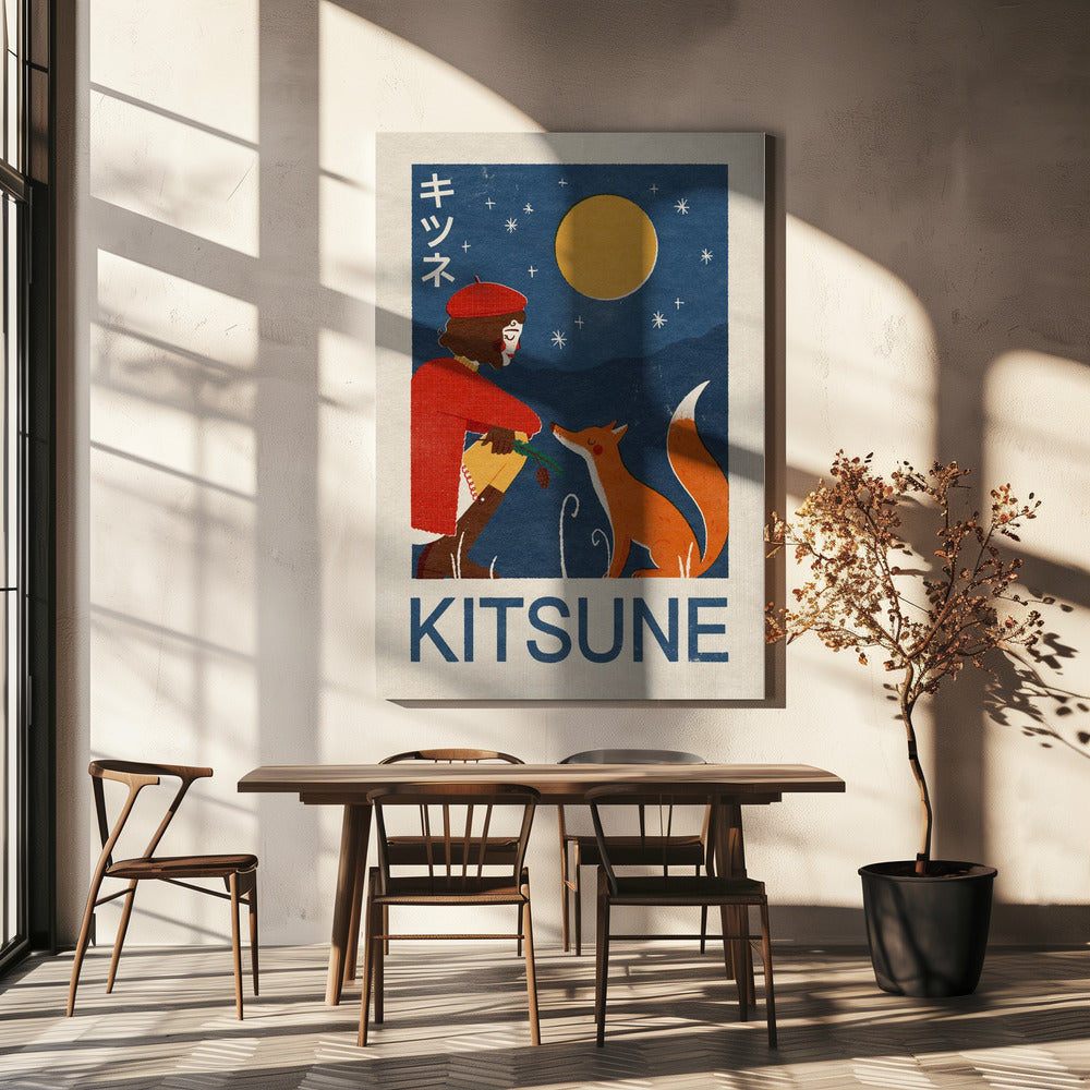 Zorro Kitsune | Impresiones en Lienzo