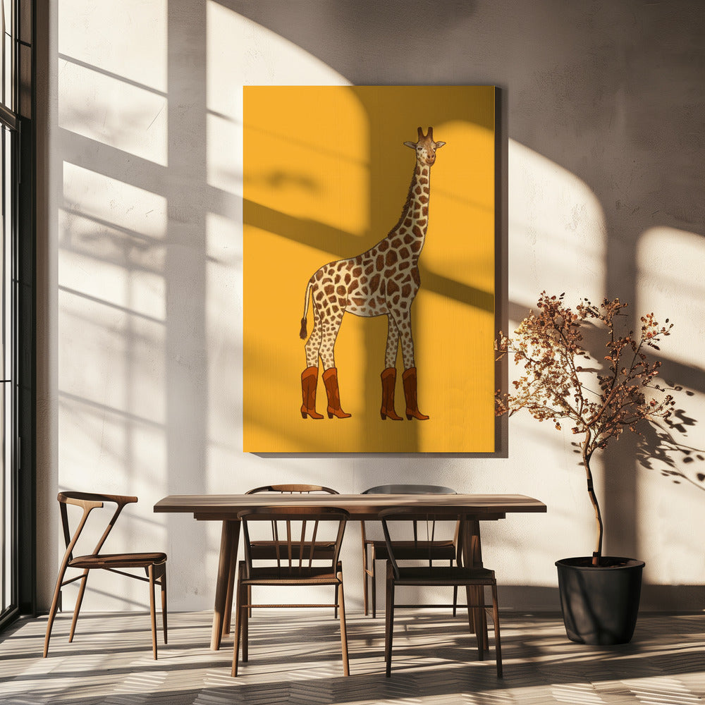 Jolene the Cowgirl Giraffe | Canvas
