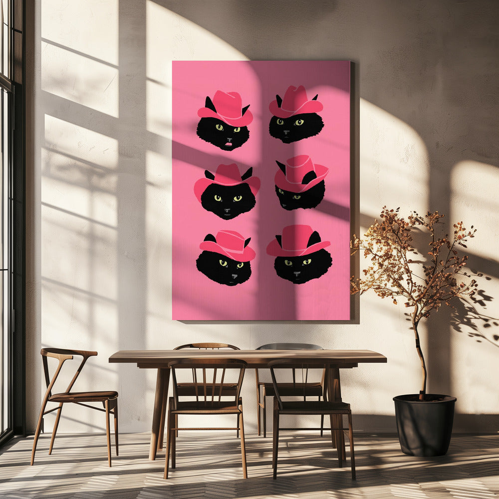 Marcy the Cowgirl Cat | Canvas