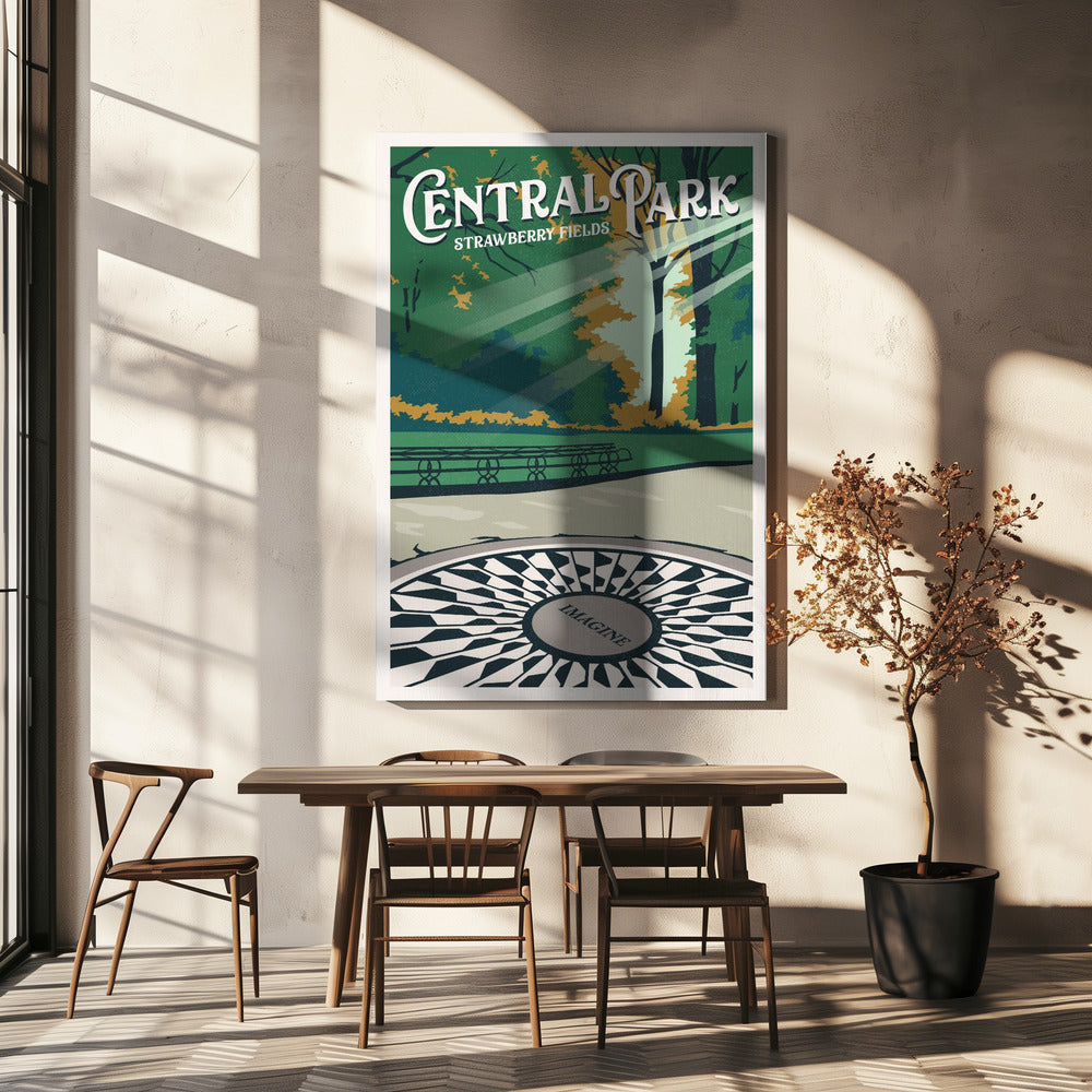 Impresión de viaje de Central Park Nueva York | Impresiones en Lienzo