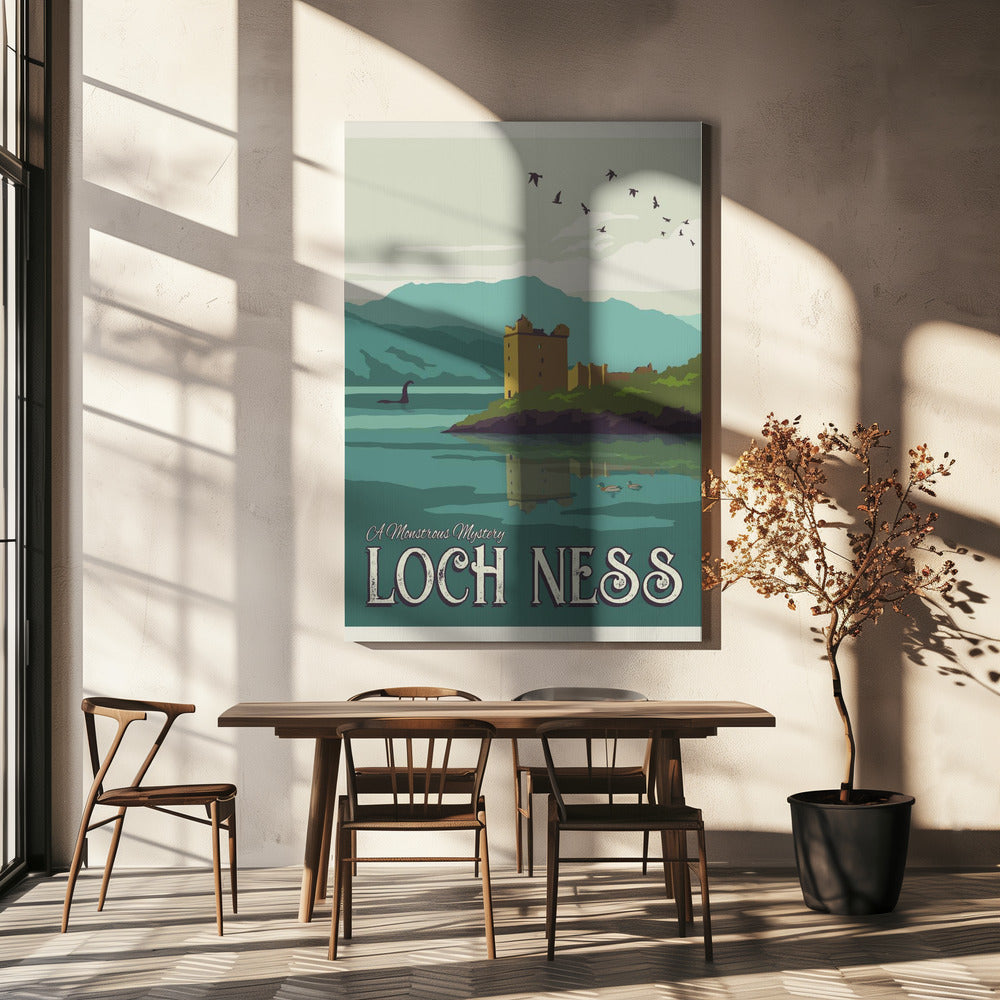 Stampa di viaggio di Loch Ness | Stampe su Tela