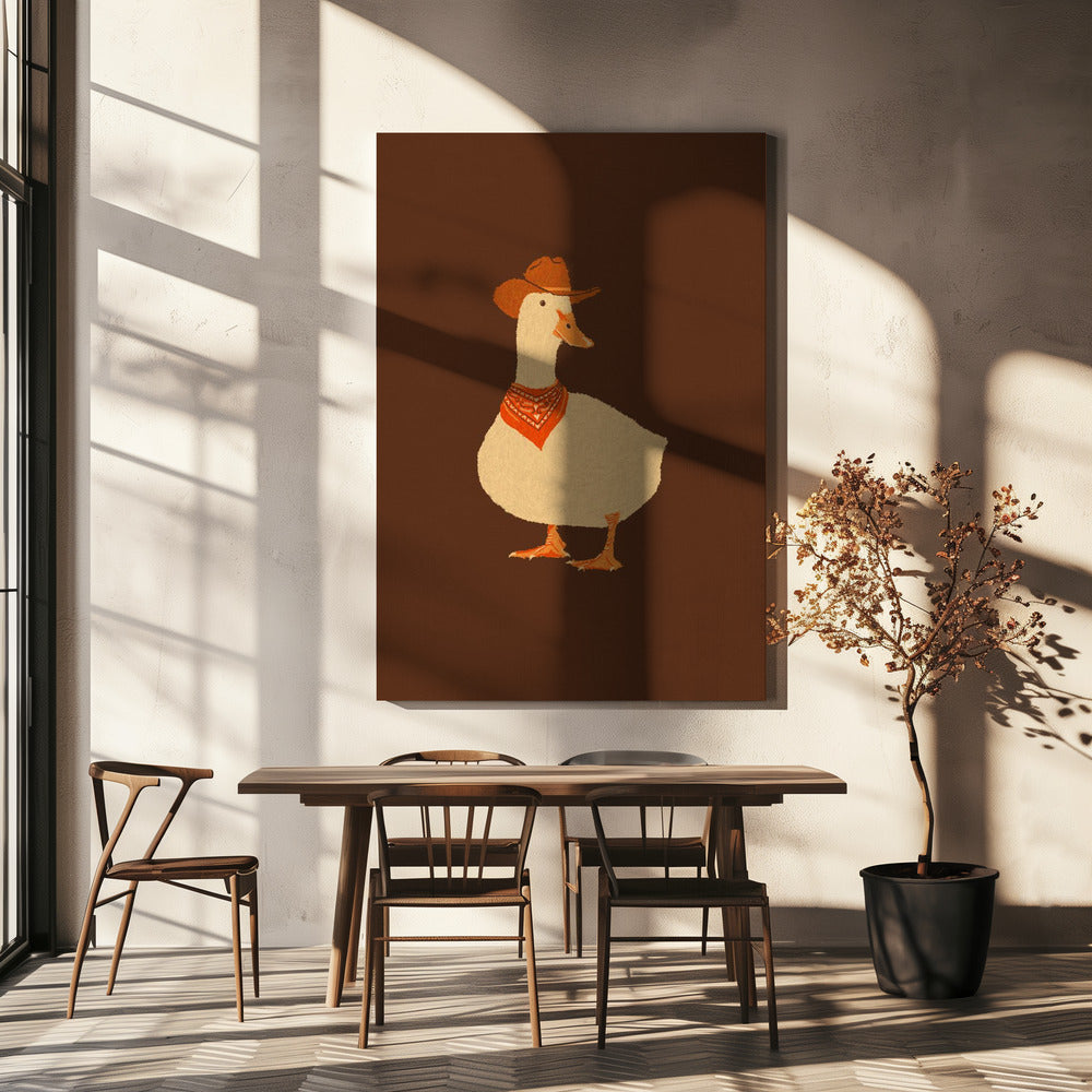 Bo die Cowboy-Ente | Leinwand-Bilder