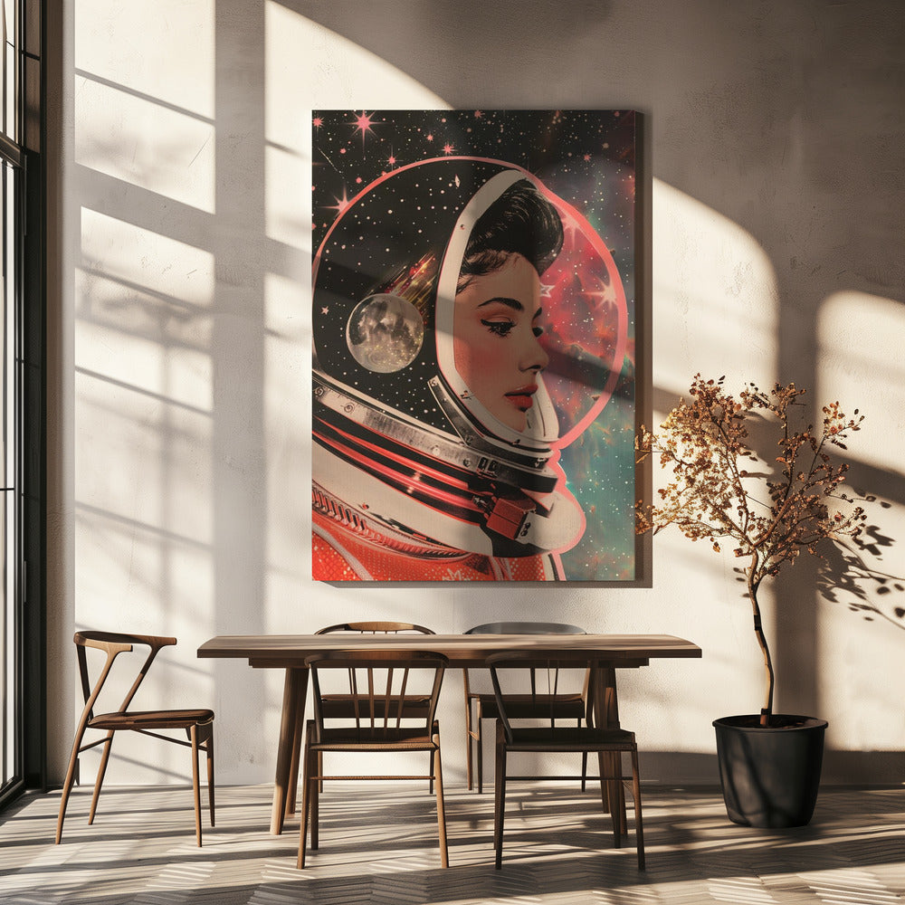 Female Astronaut Portrait | Canvas