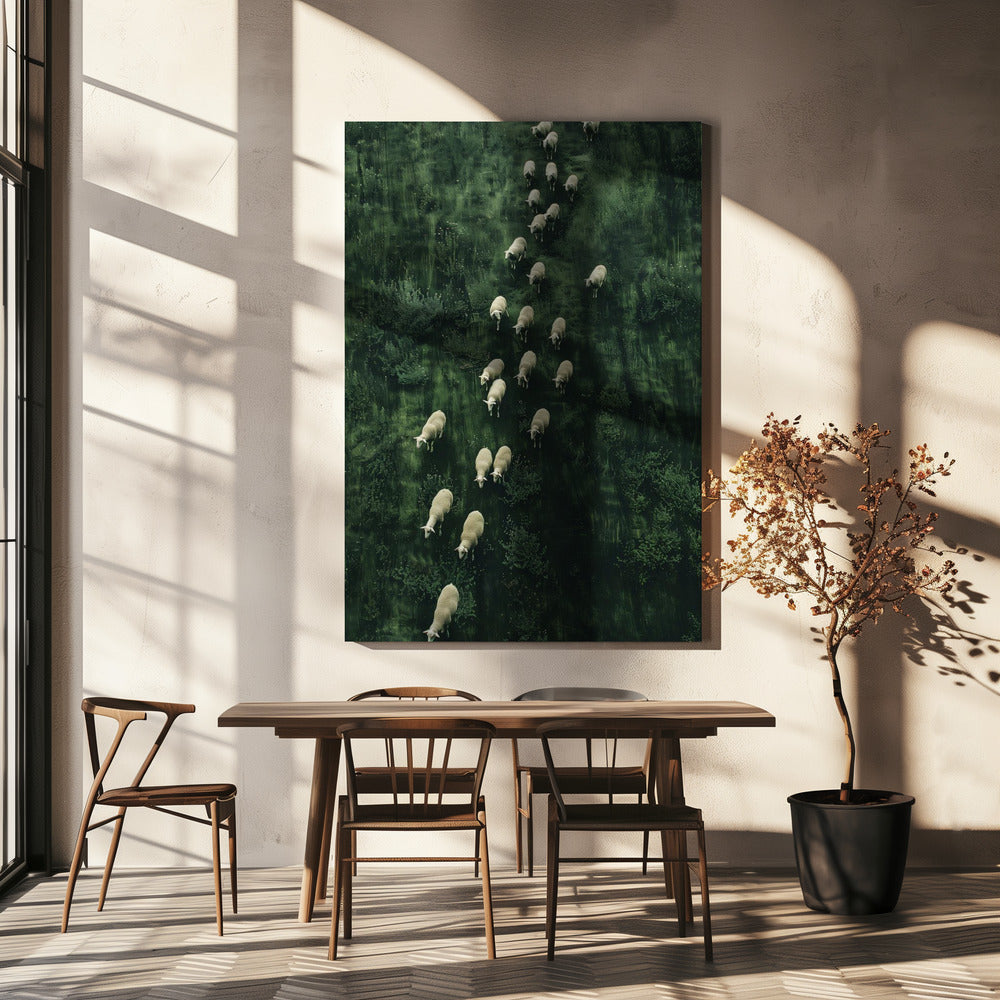 Sheep's Journey Home | Canvas