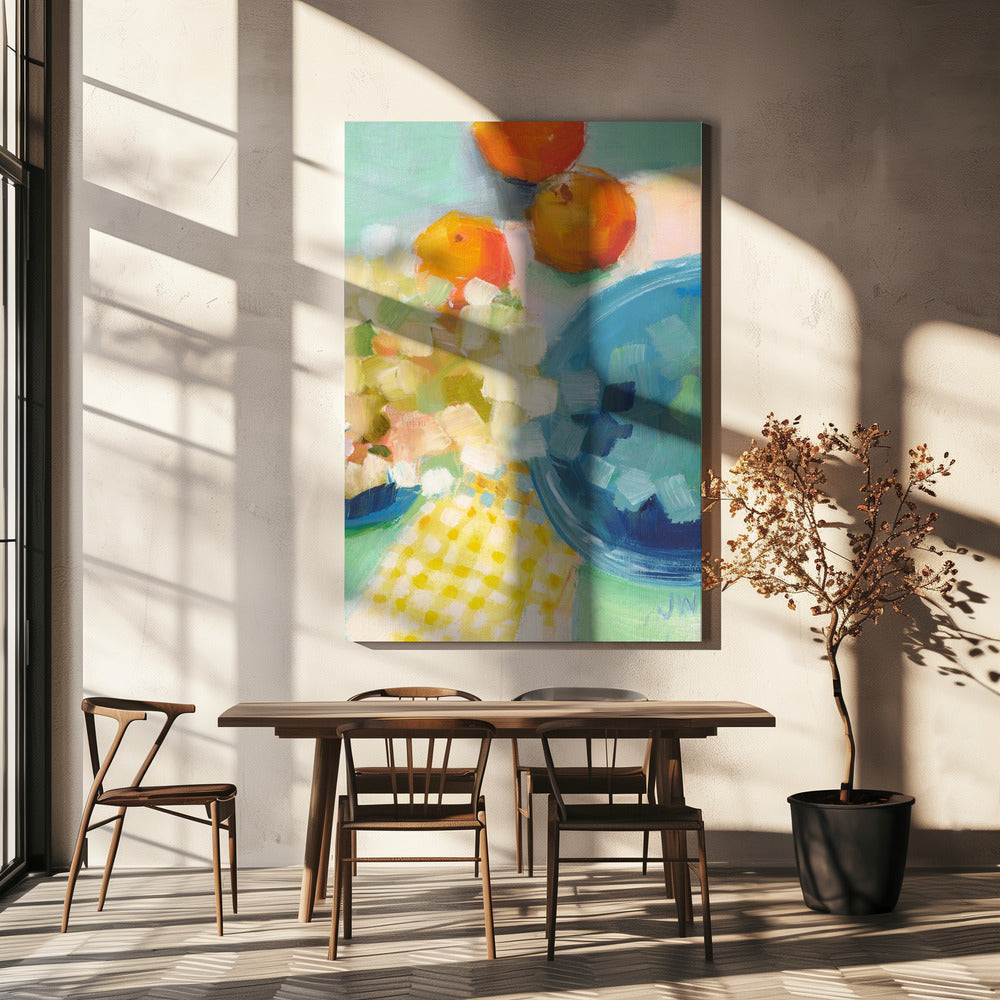 Oranges and Hydrangea | Canvas